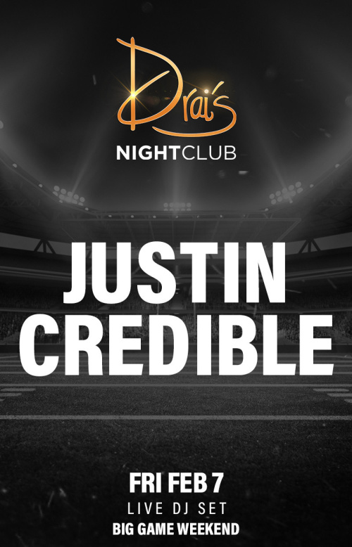 Justin Credible - Flyer