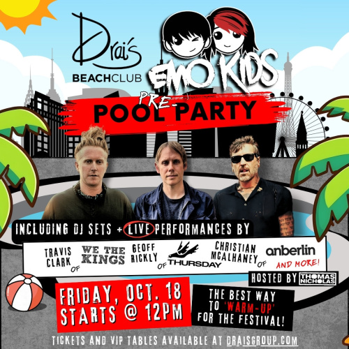 Emo Kids Pool Party - Flyer