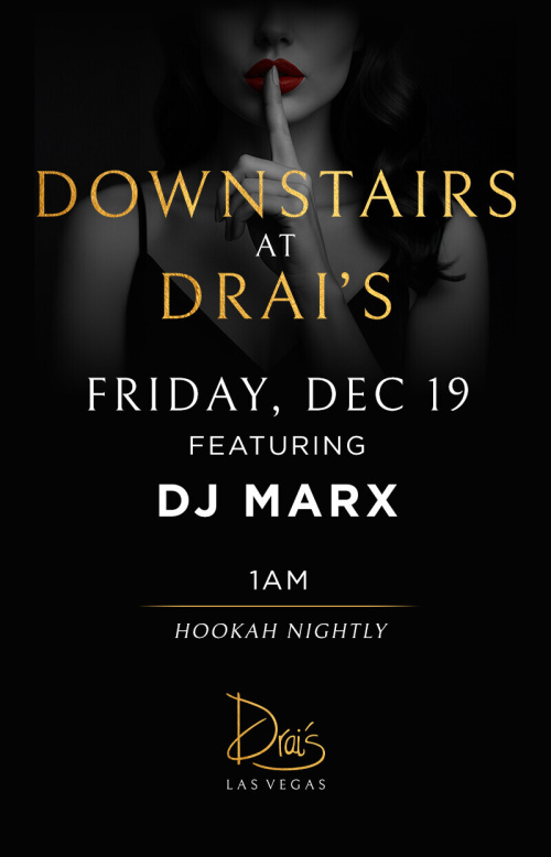 Downstairs with DJ Marx - Flyer