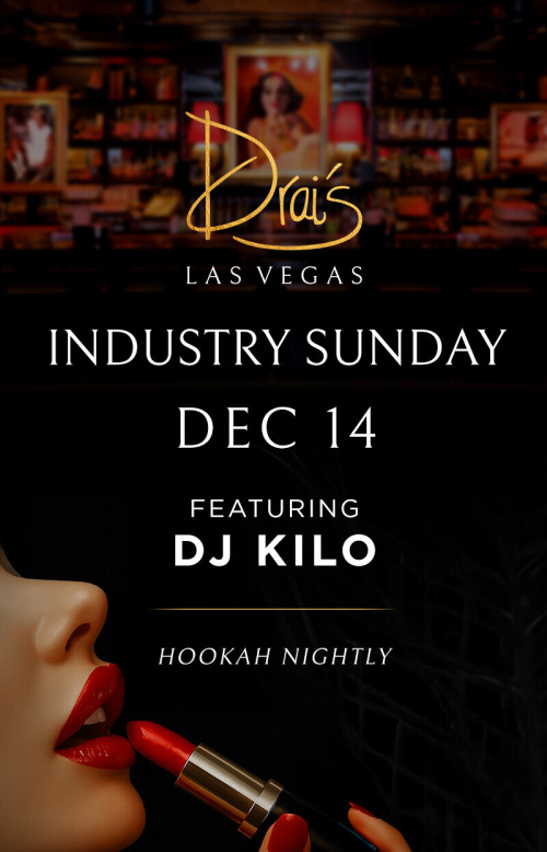 Industry Sunday with DJ Kilo - Flyer