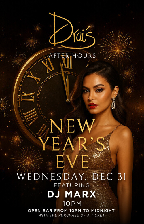 New Year's Eve with DJ Marx - Flyer
