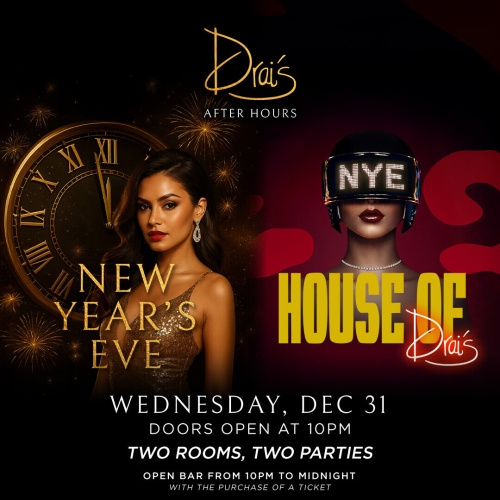 New Year's Eve. Two Rooms. Two Parties - Flyer