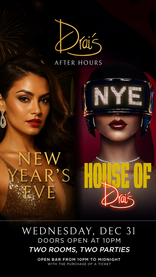 New Year's Eve. Two Rooms. Two Parties - Flyer