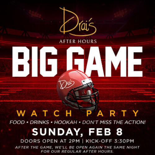 Big Game Watch Party - Flyer