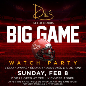 Flyer: BIG GAME WATCH PARTY