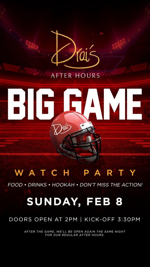 BIG GAME WATCH PARTY at Drai's After Hours thumbnail