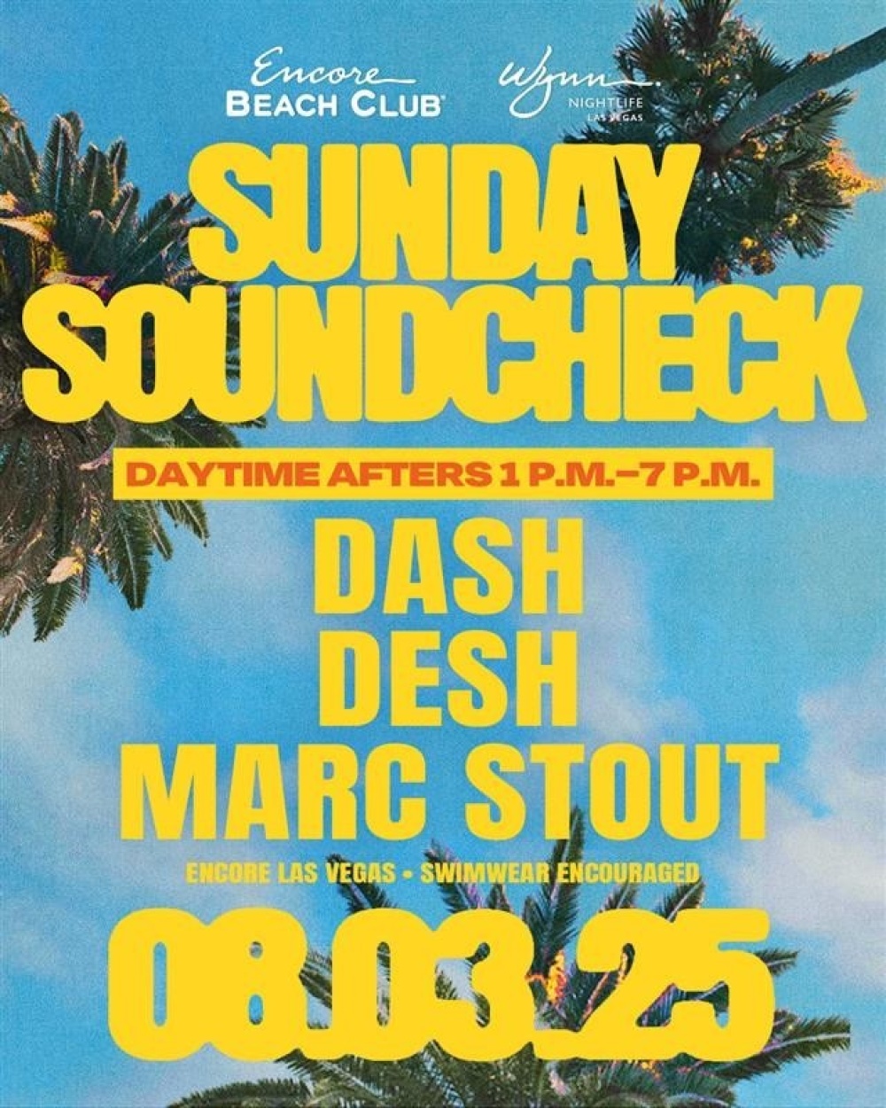 Dash, Desh, Marc Stout at Encore Beach Club Las Vegas thumbnail