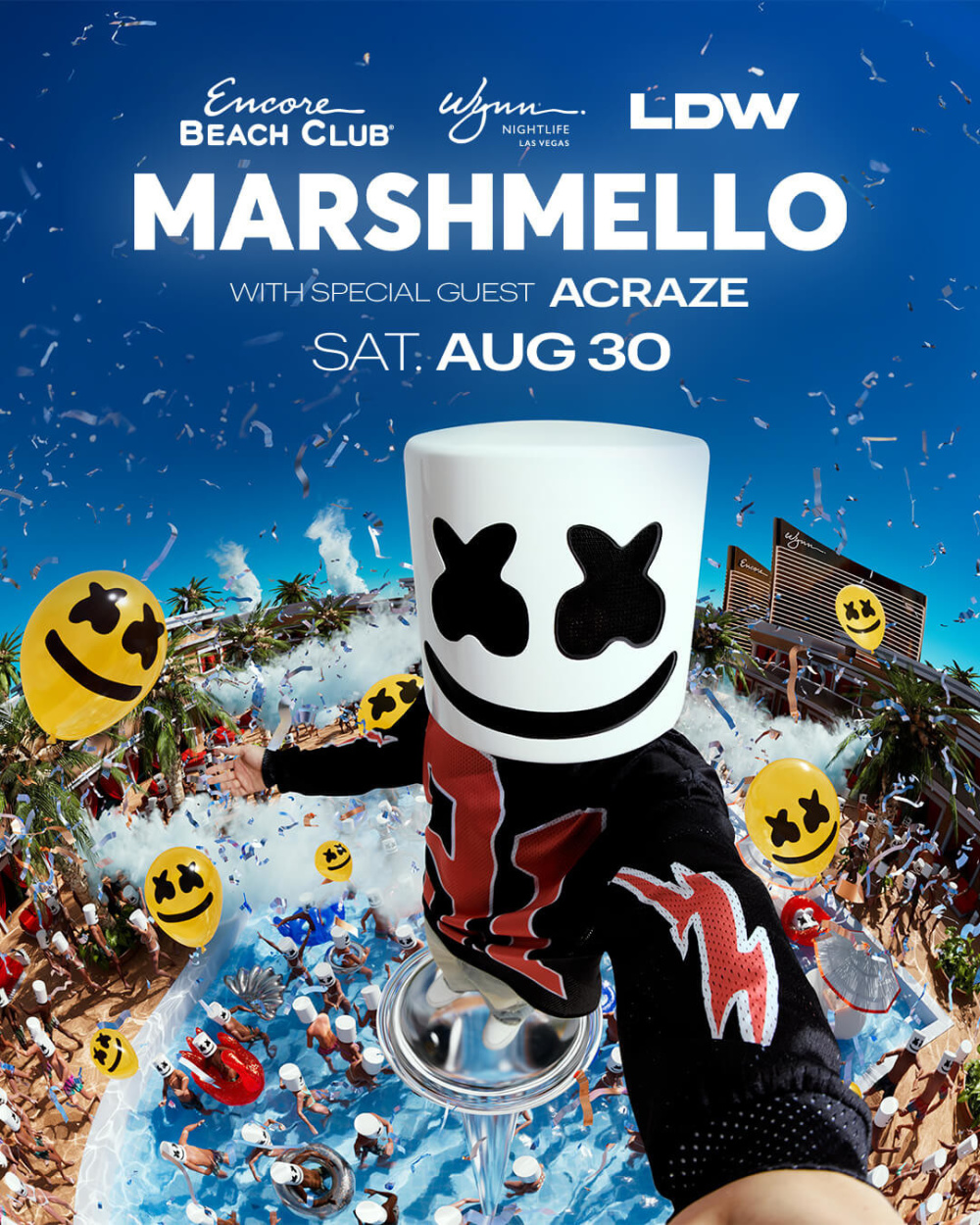 Marshmello w/Special Guest Acraze at Encore Beach Club Las Vegas thumbnail