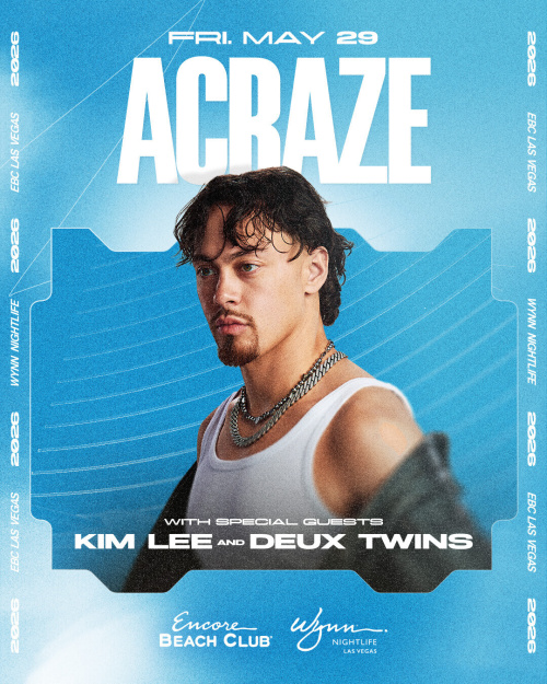Acraze with Special Guests Kim Lee & Deux Twins - Flyer