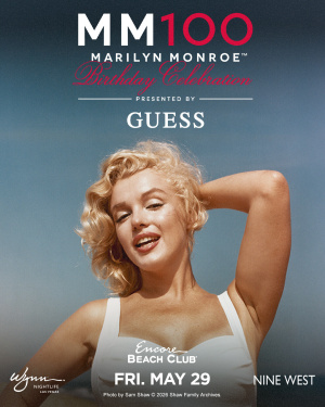 Flyer: Marilyn Monroe Birthday Celebration Presented by Guess