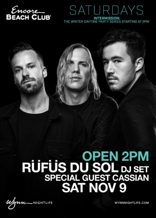 RÜFÜS DU SOL (DJ Set) with Special Guest Cassian - Encore Beach Club