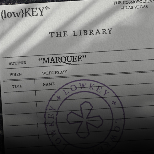 Flyer: Mahony - Lowkey in the Library on Wednesdays