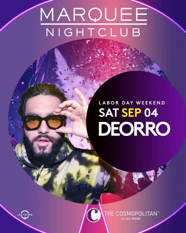 LABOR DAY WEEKEND: DEORRO at Marquee Nightclub thumbnail