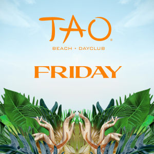 Flyer: TAO Beach Friday