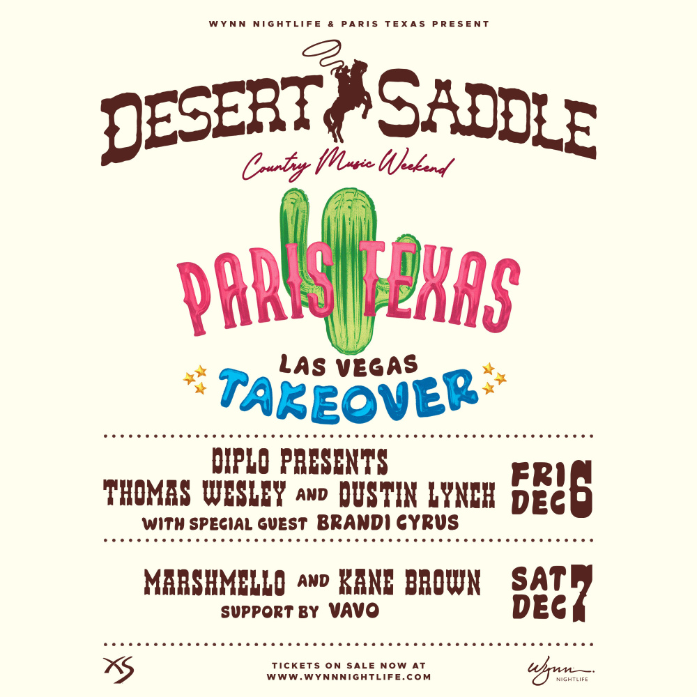 Desert Saddle: Diplo Presents Thomas Wesley & Dustin Lynch with Special Guest Brandi Cyrus at XS Nightclub Las Vegas thumbnail