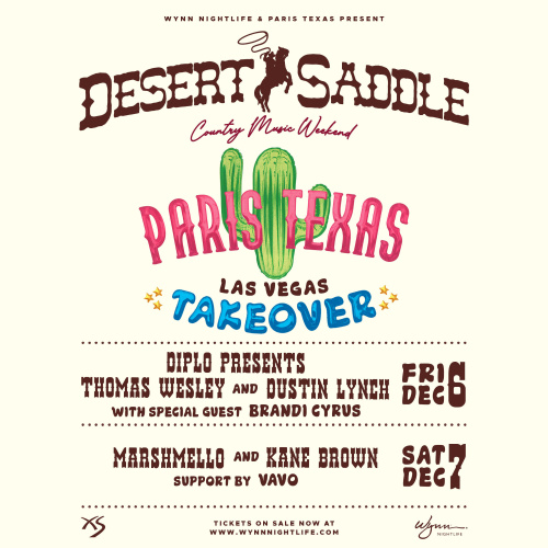 Desert Saddle: Marshmello & Kane Brown with support by VAVO - Flyer