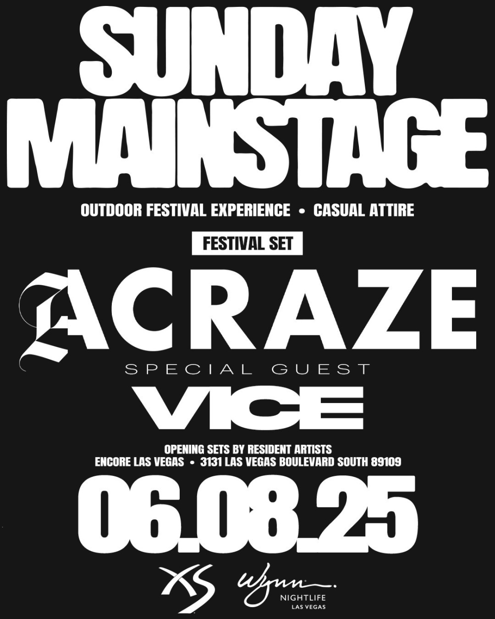Acraze with Special Guest VIce at XS Nightclub Las Vegas thumbnail