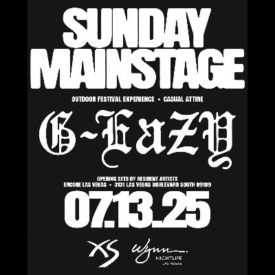 G-Eazy, Sunday, July 13th, 2025