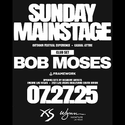 Bob Moses (Club Set), Sunday, July 27th, 2025