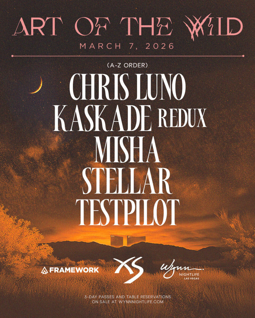 Art of the Wild - Kaskade Redux, Chris Luno, Misha, Stellar, Testpilot at XS Nightclub Las Vegas thumbnail