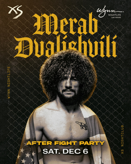 Merab Dvalishvili - After Party Event - Flyer
