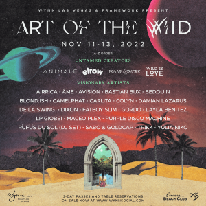 Art of the Wild 3-Day Pass, Saturday, November 12th, 2022