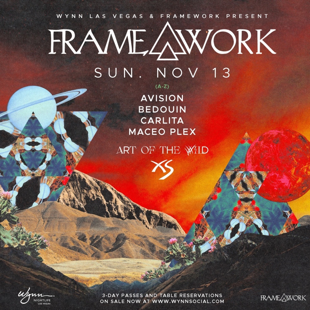 Frame Work - Avision, Bedouin, Carlita, Maceo Plex - Art of the Wild 3-Day Pass at XS Nightclub Las Vegas thumbnail
