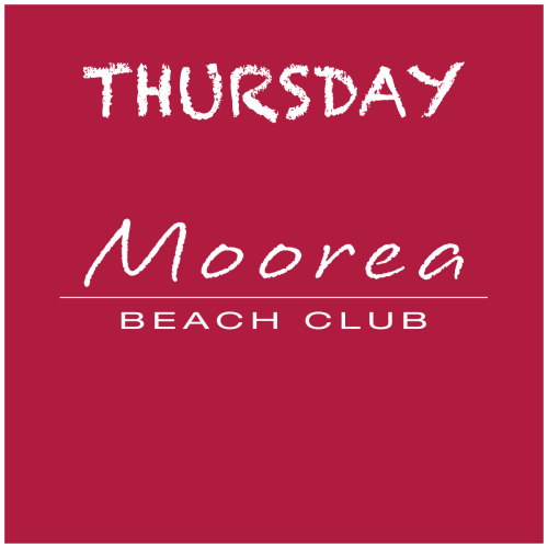 Flyer: Weekdays at Moorea Beach