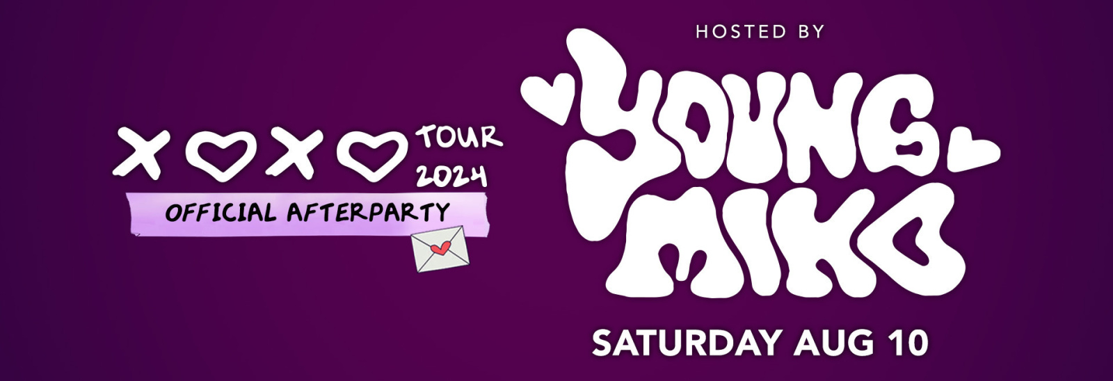 XOXO Tour Afterparty Hosted by Young Miko - Flyer