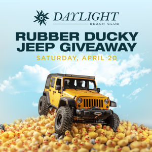 Flyer: RUBBER DUCKY JEEP GIVEAWAY