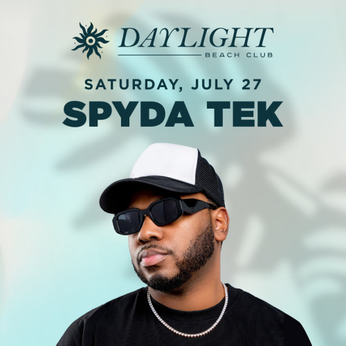 Flyer: DAYLIGHT SATURDAYS: DJ SPYDA TEK