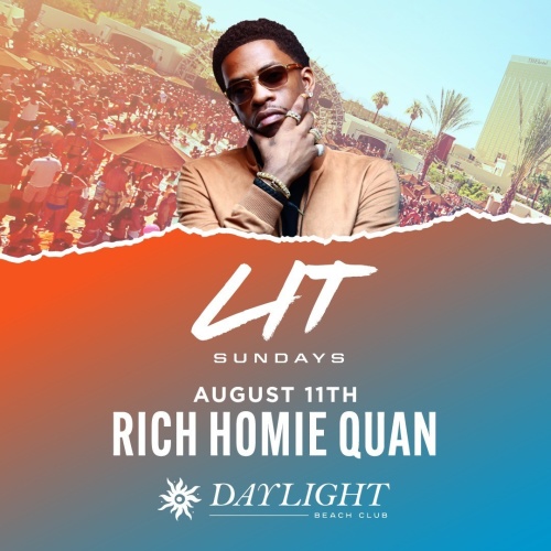 Flyer: LIT SUNDAYS: RICH HOMIE QUAN