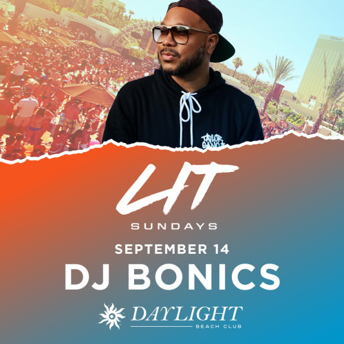 LIT SUNDAYS - DJ BONICS - Flyer