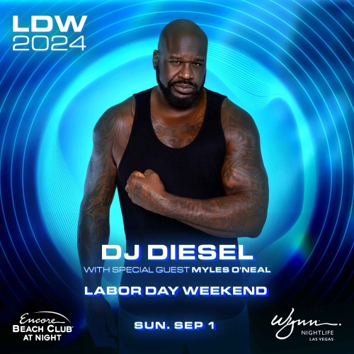 DJ Diesel with Special Guest Myles O'Neal - Encore Beach Club At Night