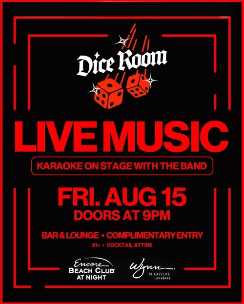 Dice Room - Encore Beach Club At Night
