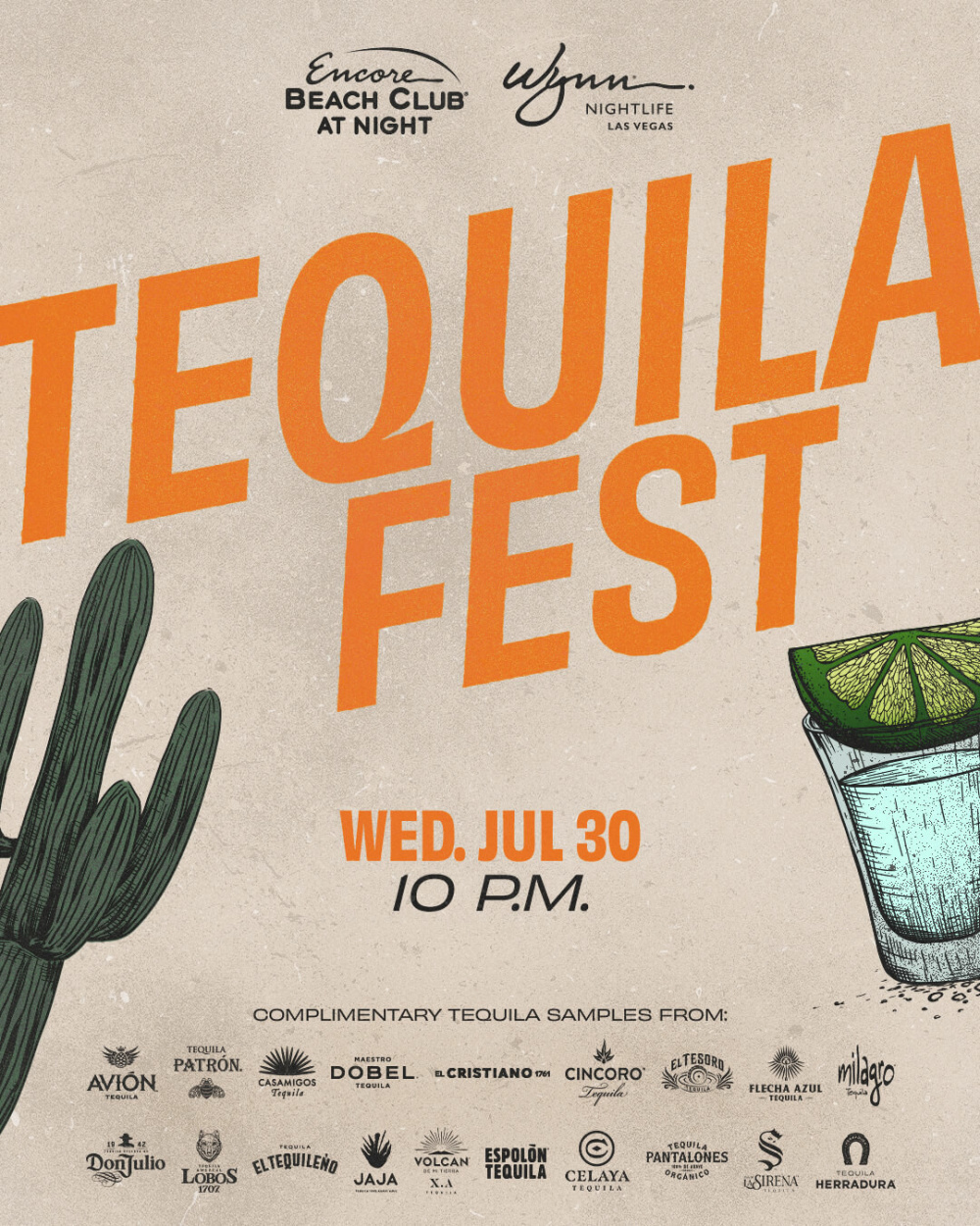 Tequila Fest at Encore Beach Club At Night Las Vegas thumbnail