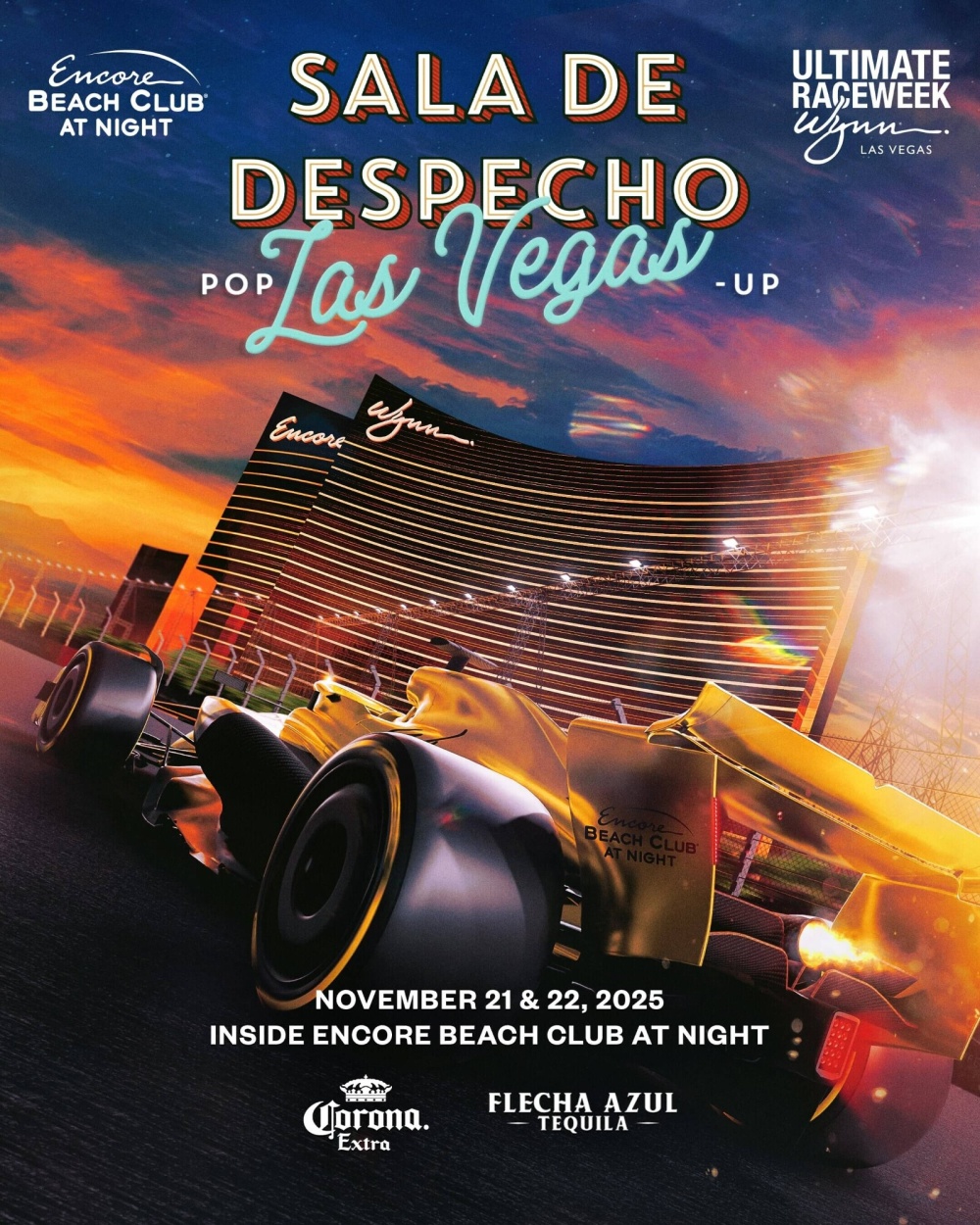 Sala De Despecho at Encore Beach Club At Night Las Vegas thumbnail