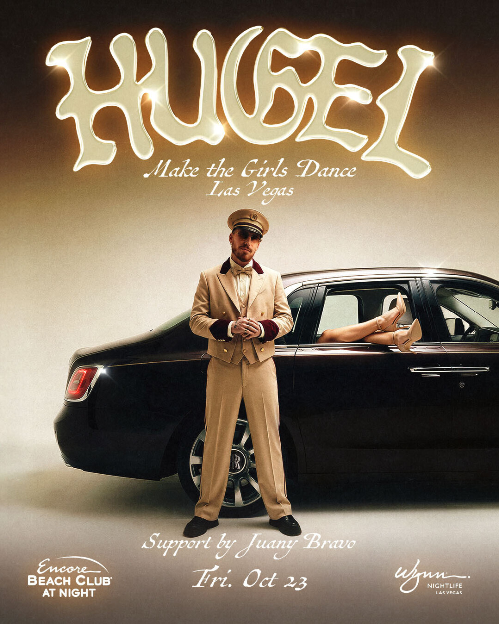 Hugel with Support by Juany Bravo at Encore Beach Club At Night Las Vegas thumbnail