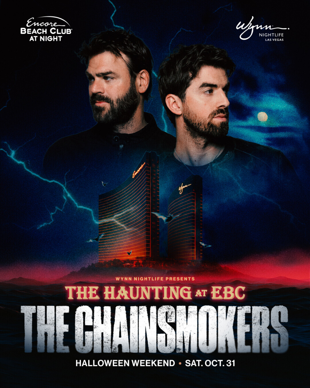 The Chainsmokers at Encore Beach Club At Night Las Vegas thumbnail