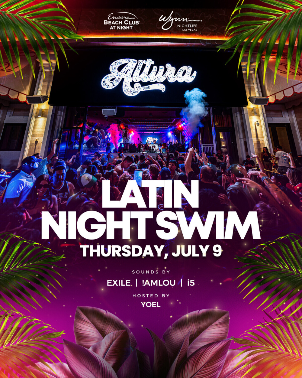 Altura Presents Latin Night Swim at Encore Beach Club At Night Las Vegas thumbnail