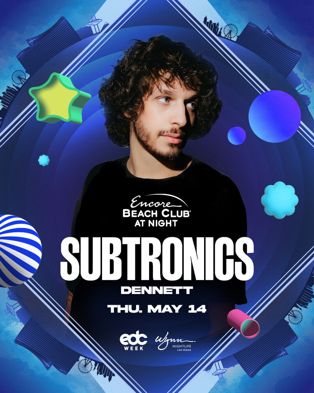 Subtronics Support by Dennett at Encore Beach Club At Night Las Vegas thumbnail