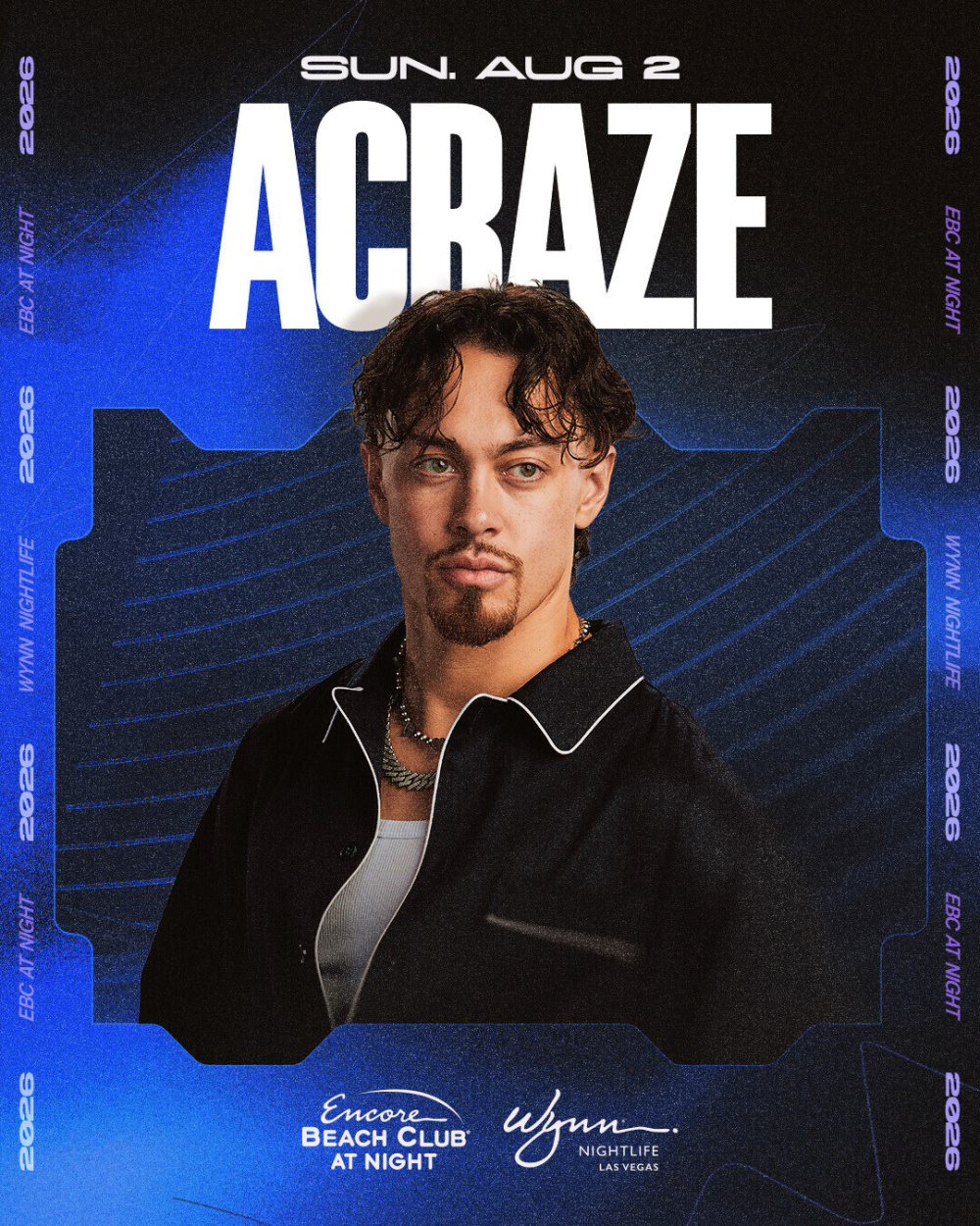 Acraze at Encore Beach Club At Night Las Vegas thumbnail