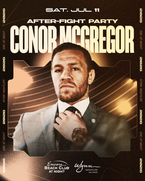 Conor Mcgregor After Fight Party - Encore Beach Club At Night