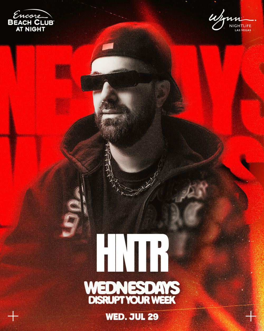 HNTR at Encore Beach Club At Night Las Vegas thumbnail