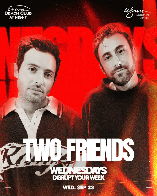 Two Friends - Encore Beach Club At Night