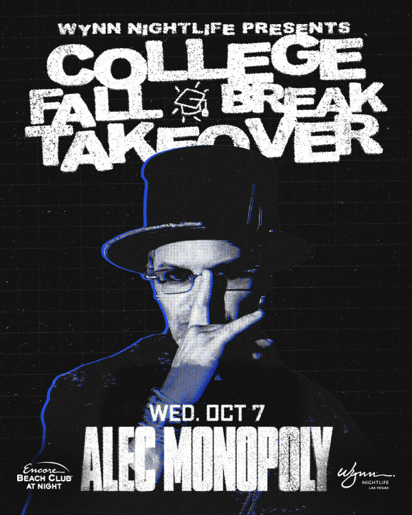 Alec Monopoly at Encore Beach Club