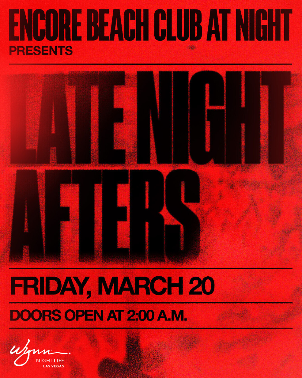 Late Night Afters at Encore Beach Club At Night Las Vegas thumbnail