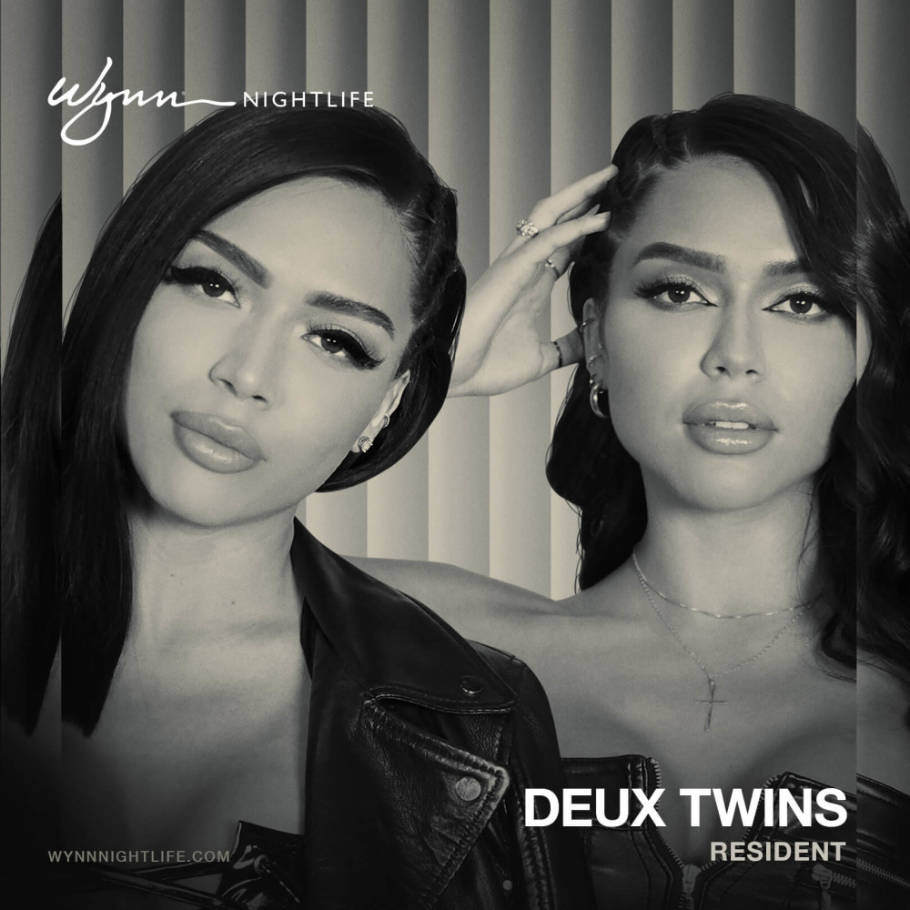 Deux Twins at EBC at Night Las Vegas thumbnail