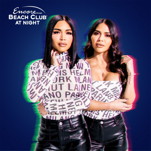 Deux Twins - Encore Beach Club At Night