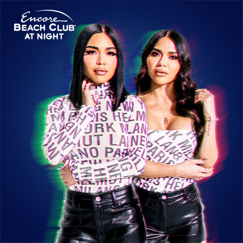 Deux Twins - Encore Beach Club At Night